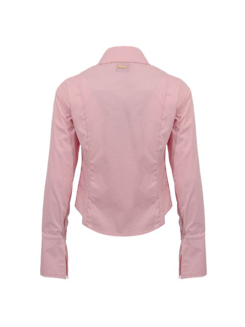 Camicia in popeline di cotone con rose Rosa NO SECRETS | 261NS118ROSA
